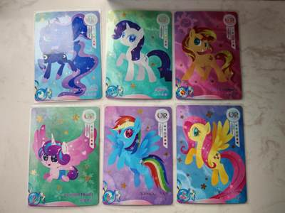 小怪兽卡牌第四十七期 （收拍品  不寄存 消费就送随机裸卡） - 小马宝莉六张裸卡