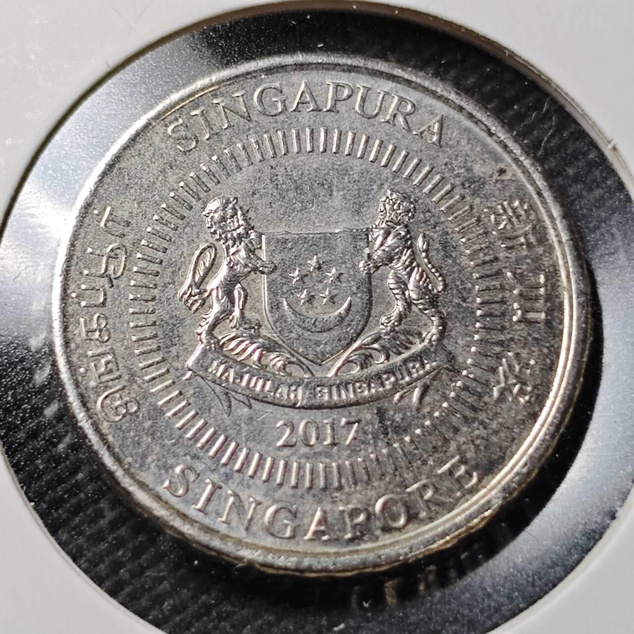 KK钱币收藏小铺  第362场  2月预留时间 周末发货  新加坡50分