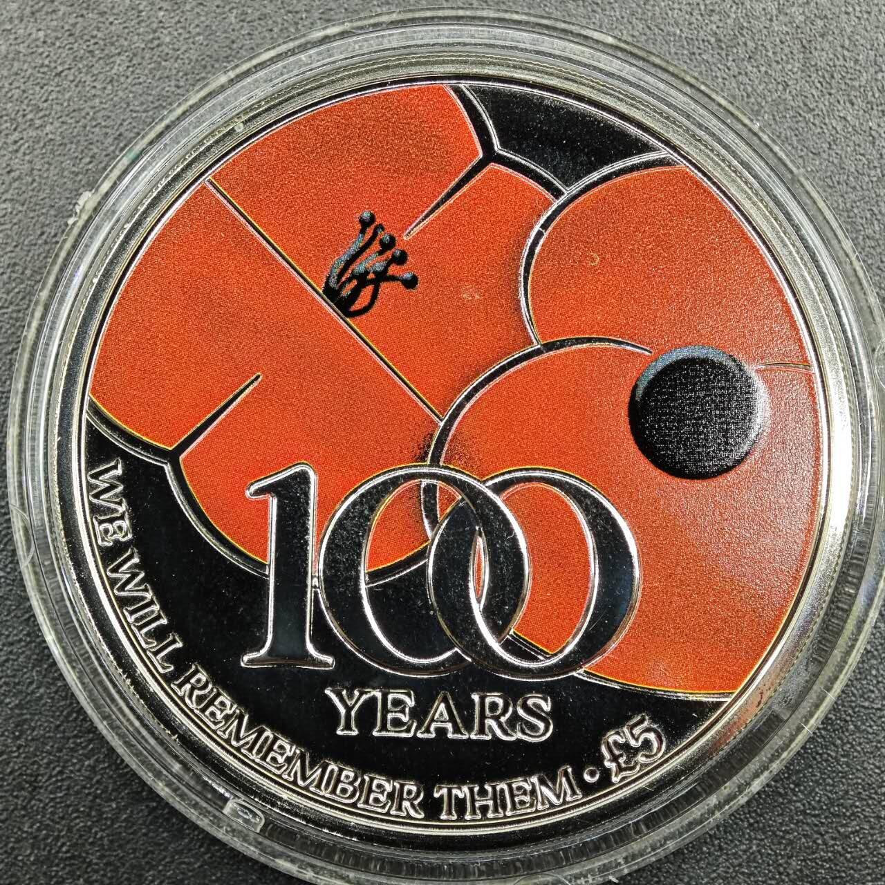 【淘币小摊】实时拍第七百八十一拍   散币场   满百包邮可预留二周 每周一统一发货   泽西岛2021年一战缅怀百年5镑纪念币