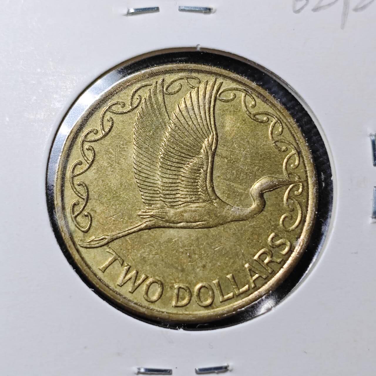 KK钱币收藏小铺  第362场  2月预留时间 周末发货  新西兰2元