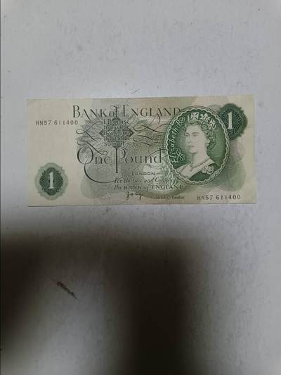 【20251103】非全新纸币第300场 - 英国C序列1镑