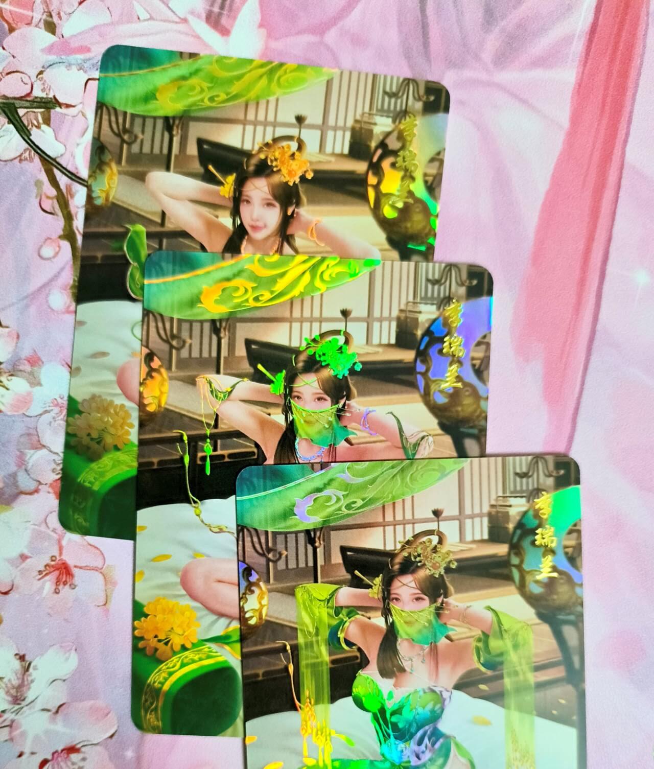 龙虎卡牌第六一场 （无佣金，单场满200元包邮，欢迎送拍） 彩闪3张 涅槃 水浒外传 李瑞兰3渐变（美）