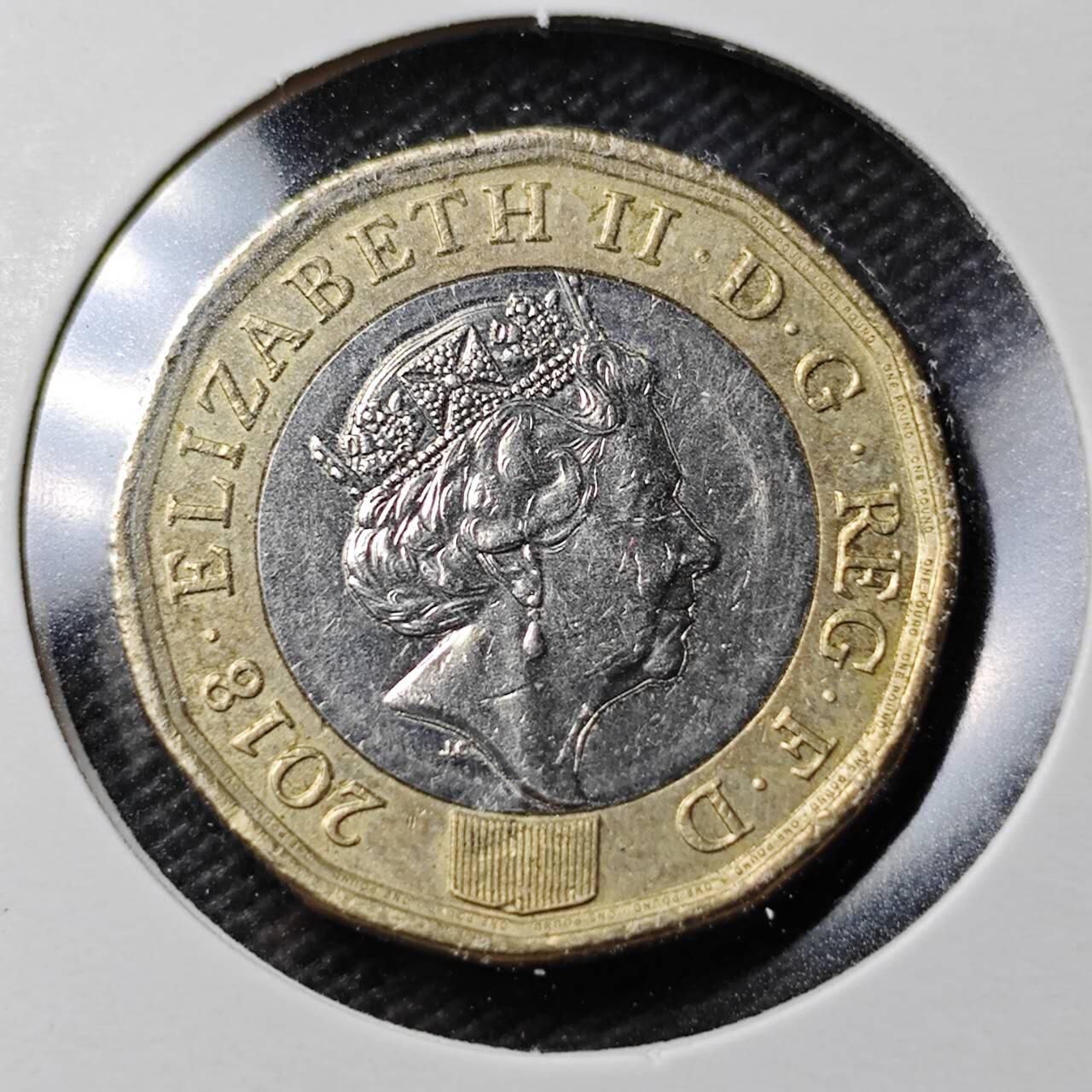 KK钱币收藏小铺  第361场  2月预留时间 周末发货  英国1镑双色币