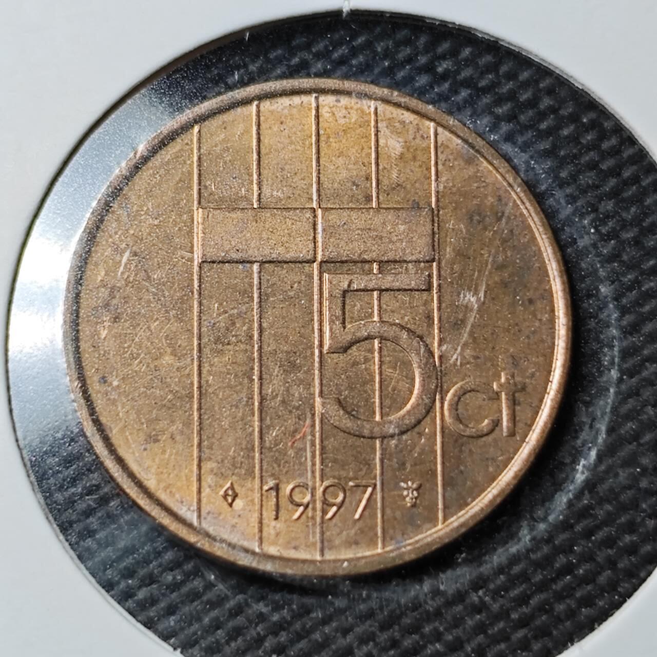 KK钱币收藏小铺  第361场  2月预留时间 周末发货  荷兰5分铜币