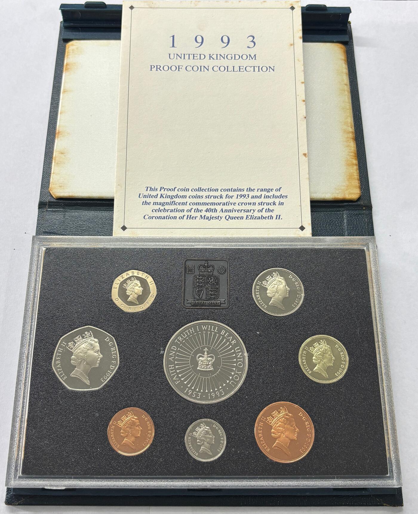 【雨安】【世界币章112-113期】周五/周六 两场连拍 2025-10-31 周五 19:30 保真 8秒倒数自动落锤 高效拍卖  [现代套币] Great Britain 英国套币 精制套币 1993年