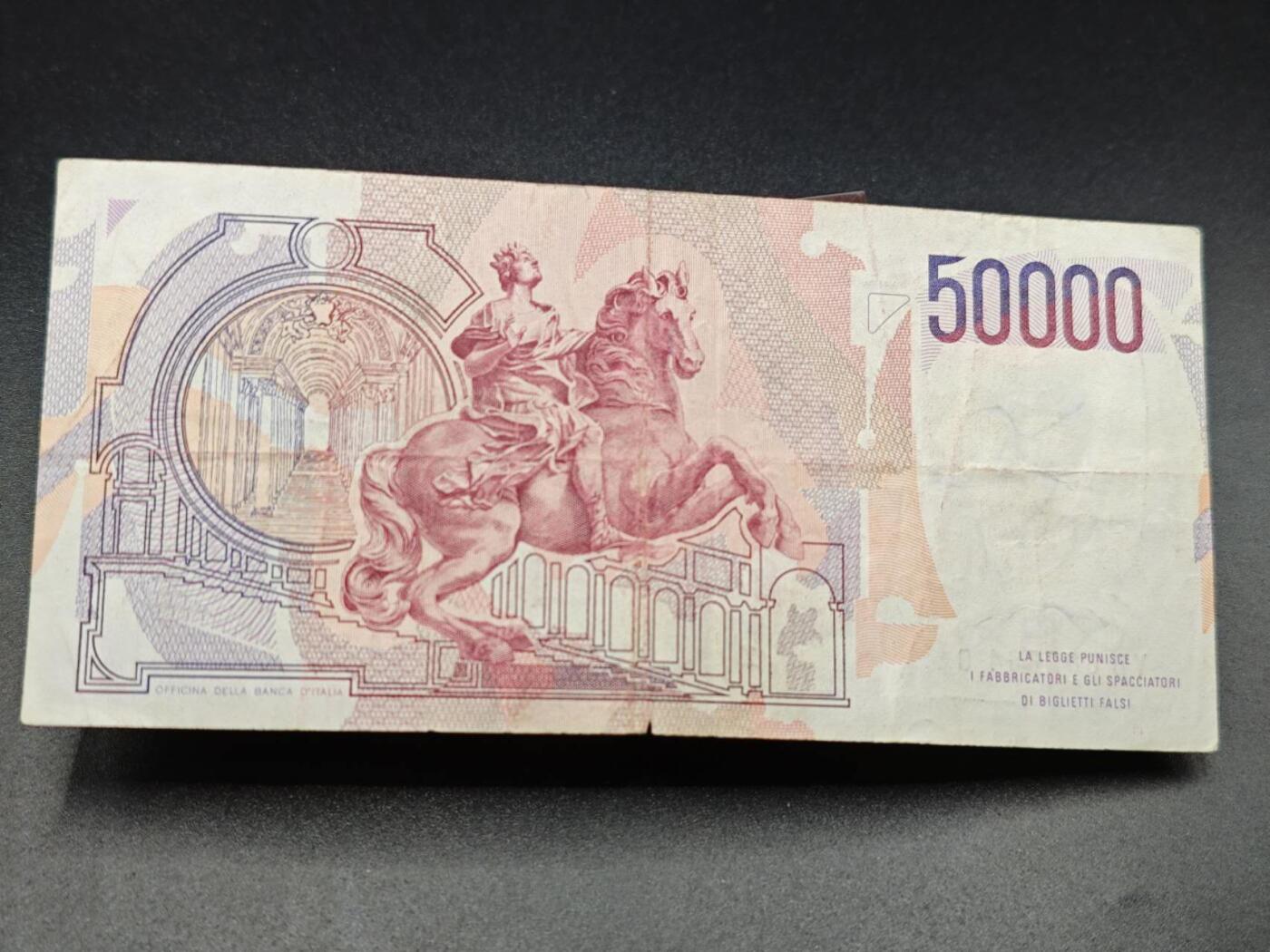 【淘币小摊】实时拍第七百八十二拍   无佣金纸币福利场   满百包邮可预留二周 每周一统一发货   意大利50000里拉