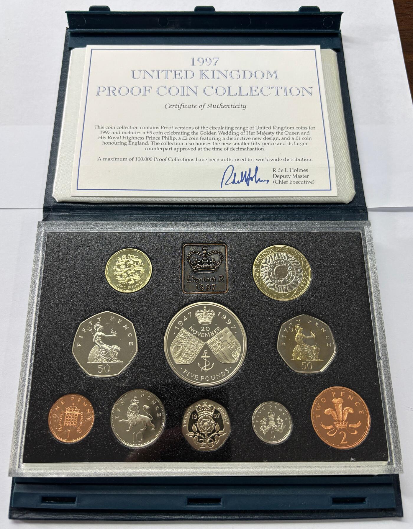 【雨安】【世界币章112-113期】周五/周六 两场连拍 2025-10-31 周五 19:30 保真 8秒倒数自动落锤 高效拍卖  [现代套币] Great Britain 英国套币 精制套币 1997年