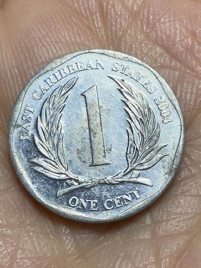 2025年第一百二十场(总第一百四十六场）外国好品散币(免佣金) - 东加勒比2004年1分(伊丽莎白二世老年)