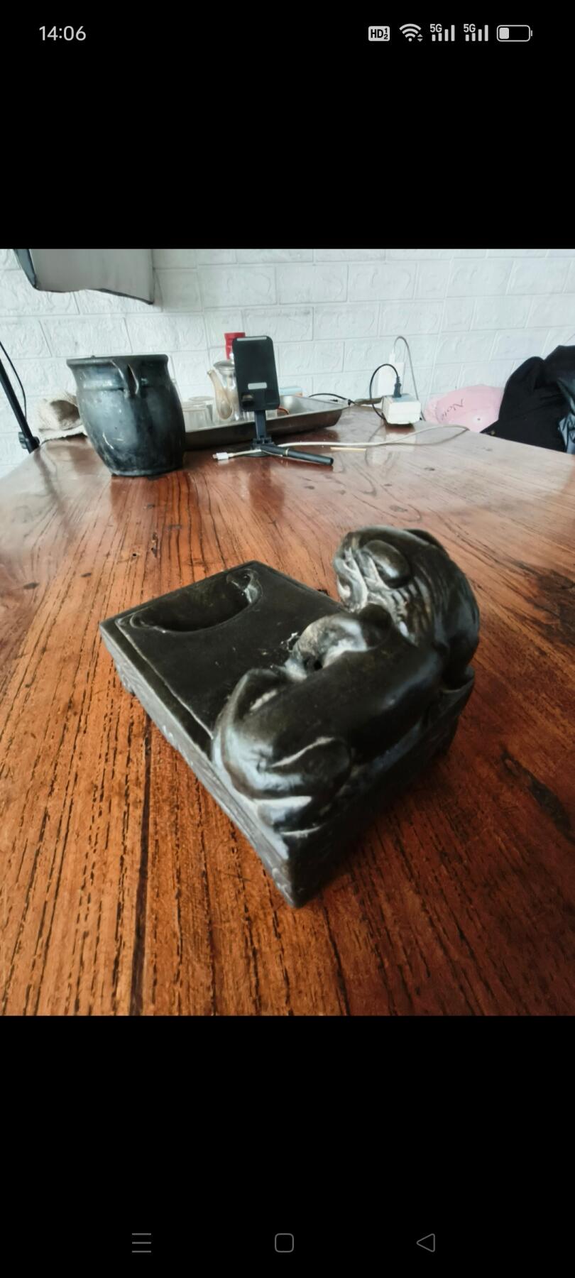 墨石纯争工雕刻老研台，致书房，画室，办公室陈设