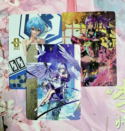 龙虎卡牌第六一场 （无佣金，单场满200元包邮，欢迎送拍） - 闪卡3张 动漫精选-A