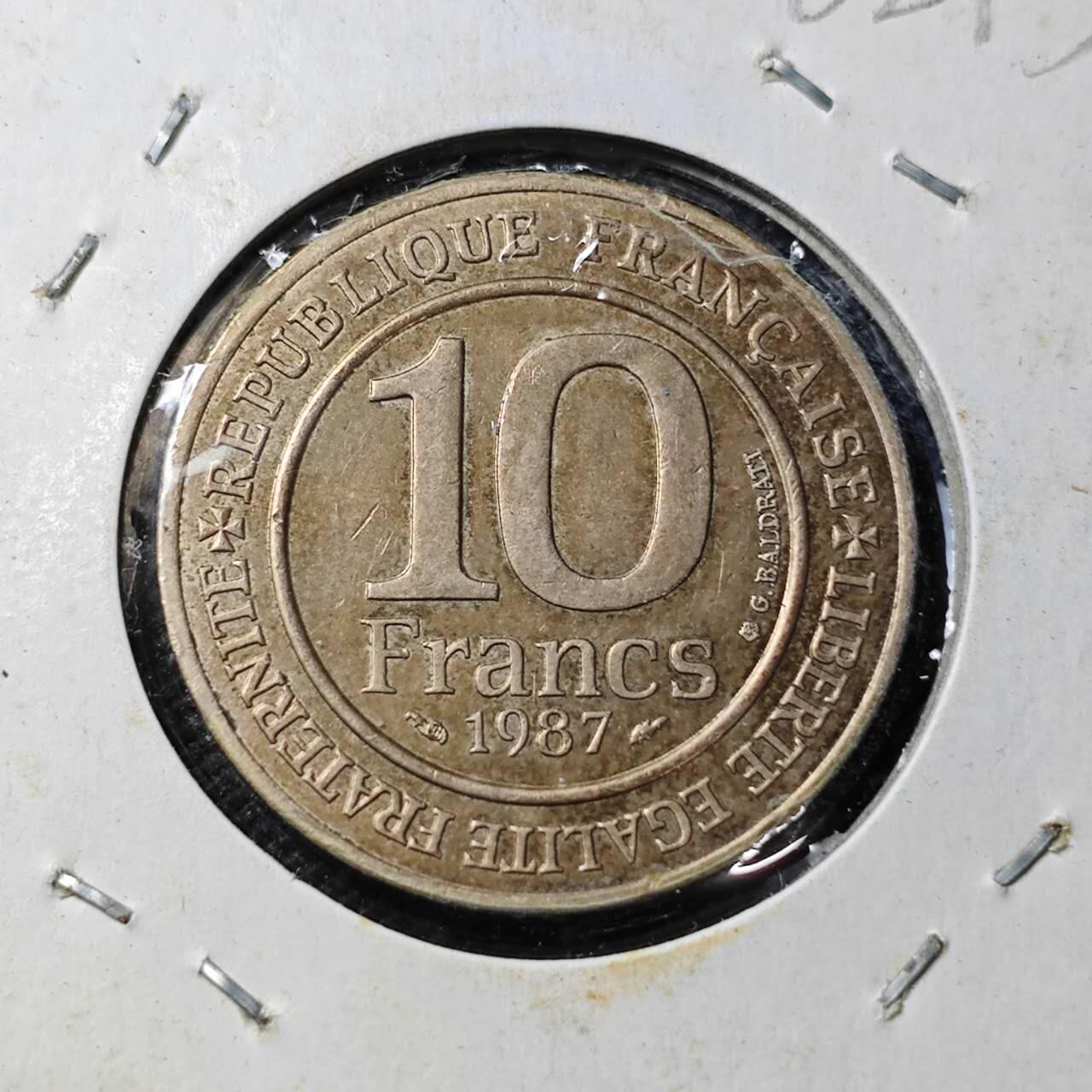 KK钱币收藏小铺  第362场  2月预留时间 周末发货  法国10法郎纪念币