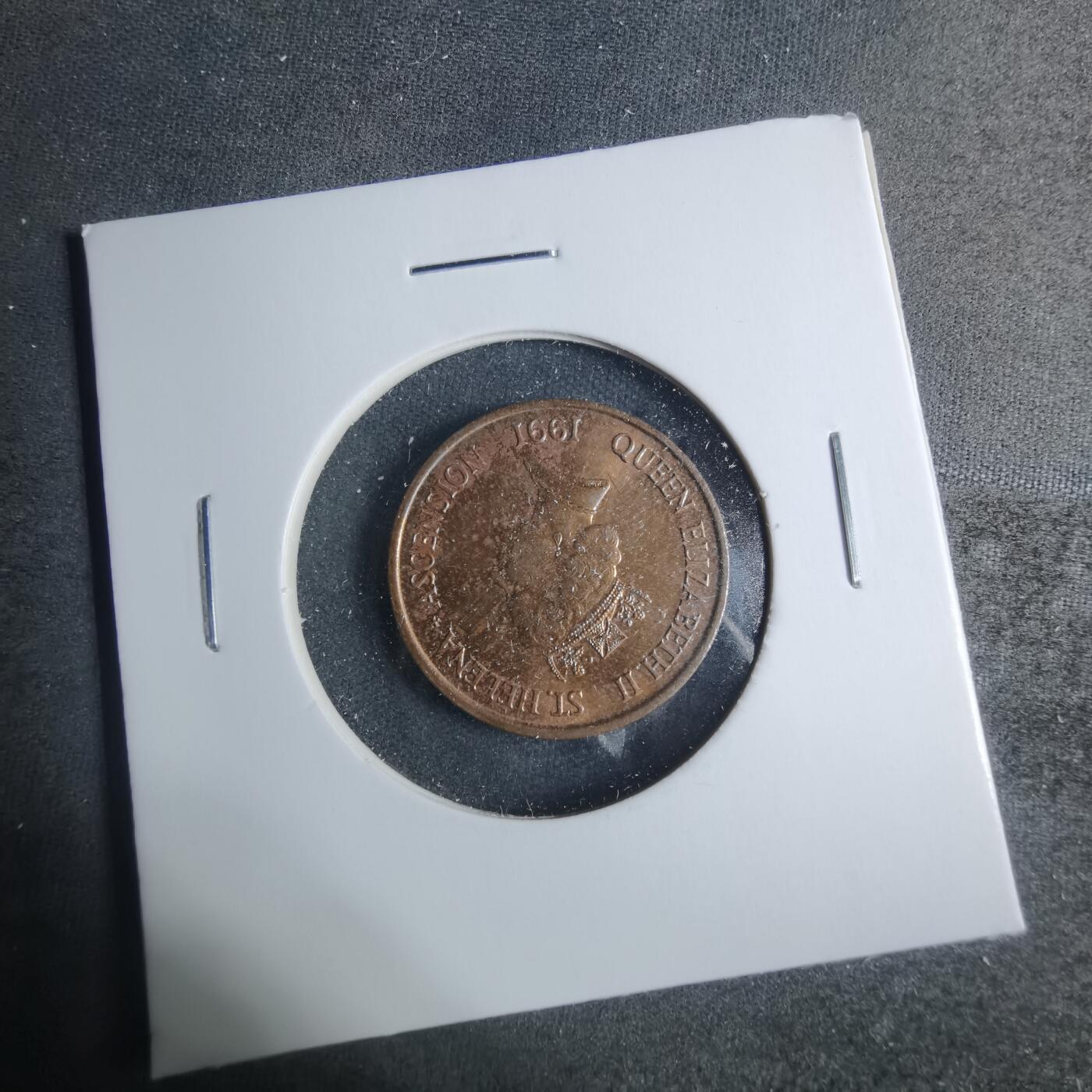 沼泽如烟--第885场 圣赫勒拿1991年1便士