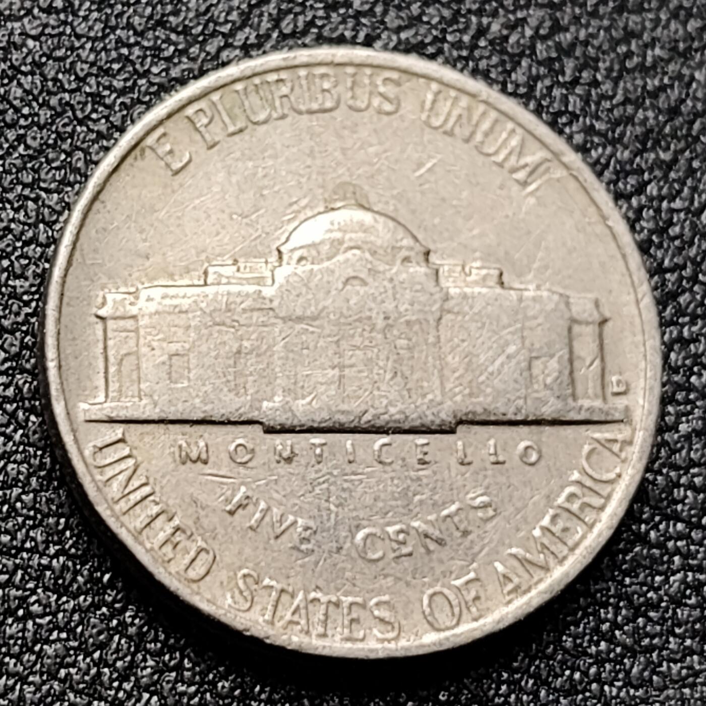 泉币菌-第120场-精品福利场 美品 美国1959年5美分纪念币 杰斐逊 及 故居蒙蒂塞洛庄园 21mm 