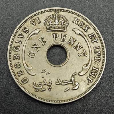 【淘币小摊】实时拍第七百八十一拍   散币场   满百包邮可预留二周 每周一统一发货   - 英属西非1940年乔治六世1便士镍币