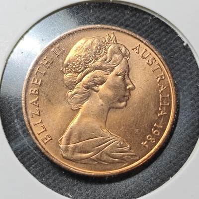 KK钱币收藏小铺  第362场  2月预留时间 周末发货 -  澳大利亚2分铜币 好品