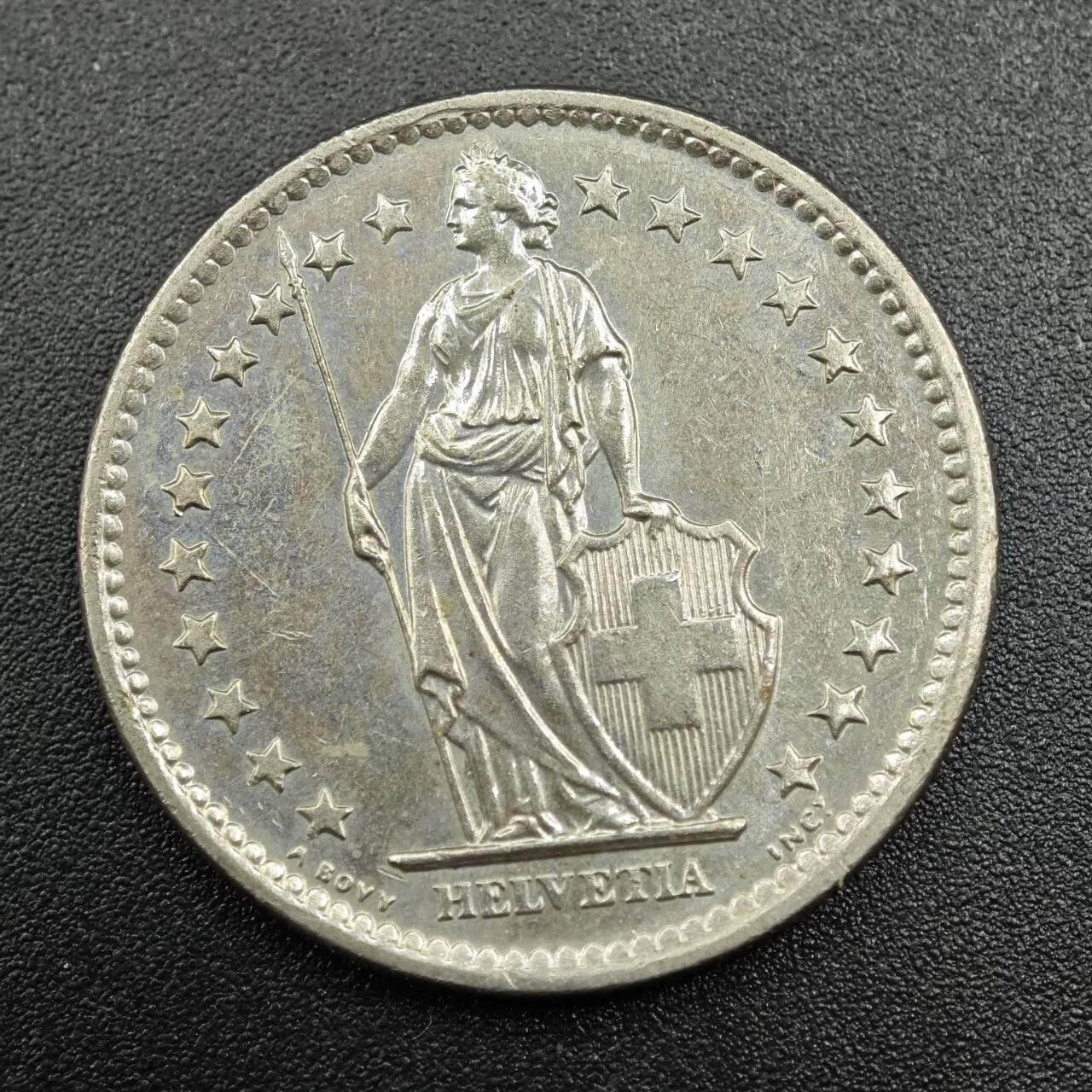 【淘币小摊】实时拍第七百八十一拍   散币场   满百包邮可预留二周 每周一统一发货   瑞士1979年2法郎镍币