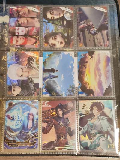 阳大大卡牌拍卖第79期（持续收拍品，周六晚上九点截拍，进群福利早知道） - 卡游 画江湖之不良人&集卡社 白蛇 浮生&集卡社 斗破苍穹 散卡 各工艺都有 9张 带膜入页