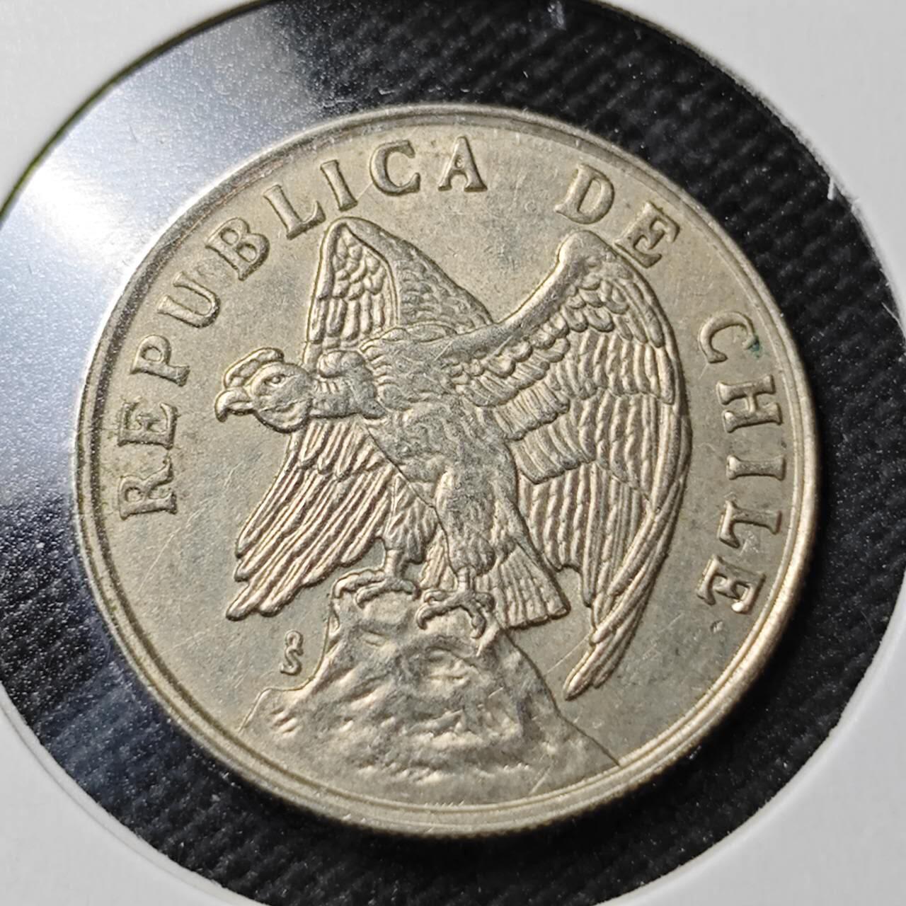 KK钱币收藏小铺  第362场  2月预留时间 周末发货  1975智利50分