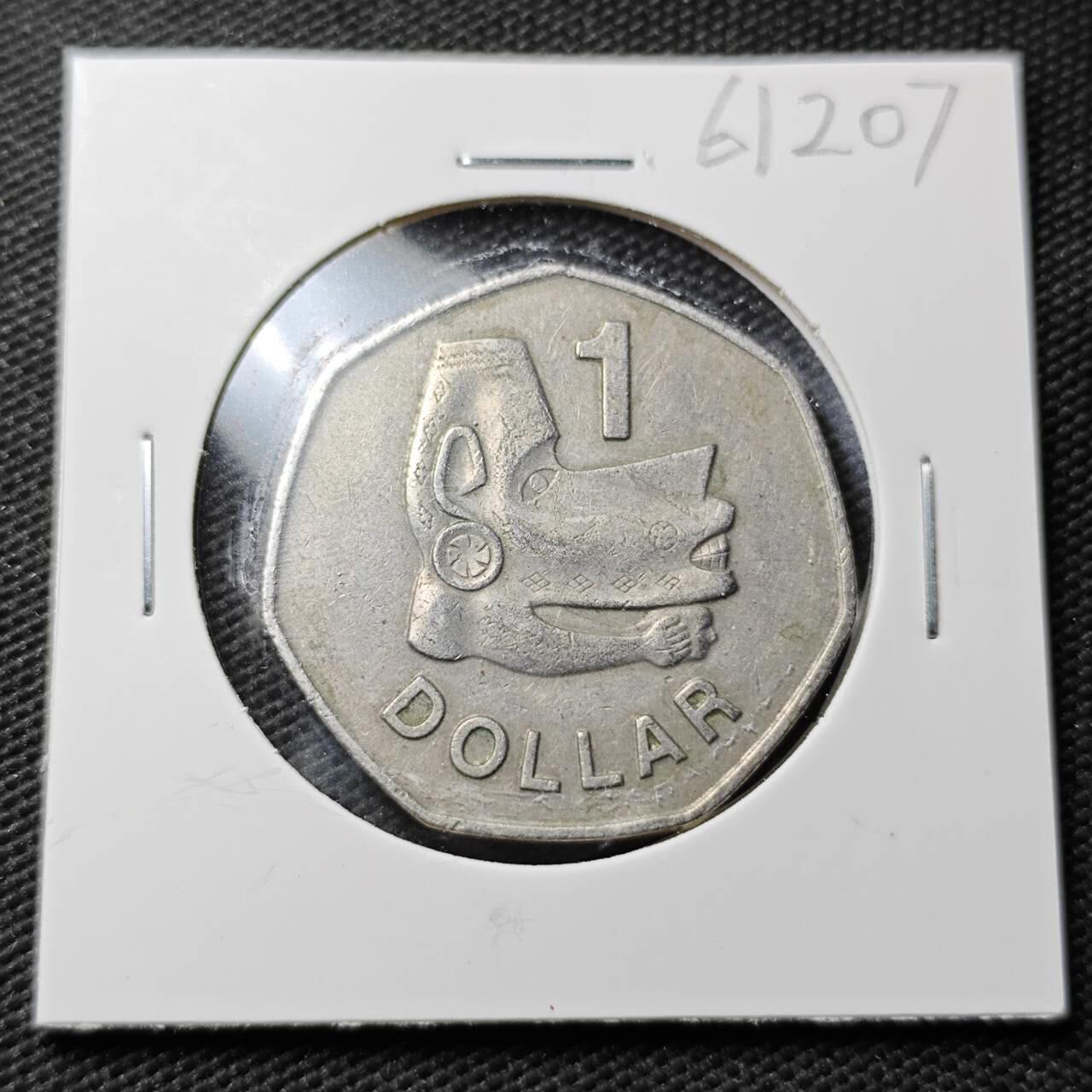 KK钱币收藏小铺  第361场  2月预留时间 周末发货  1977所罗门群岛1元