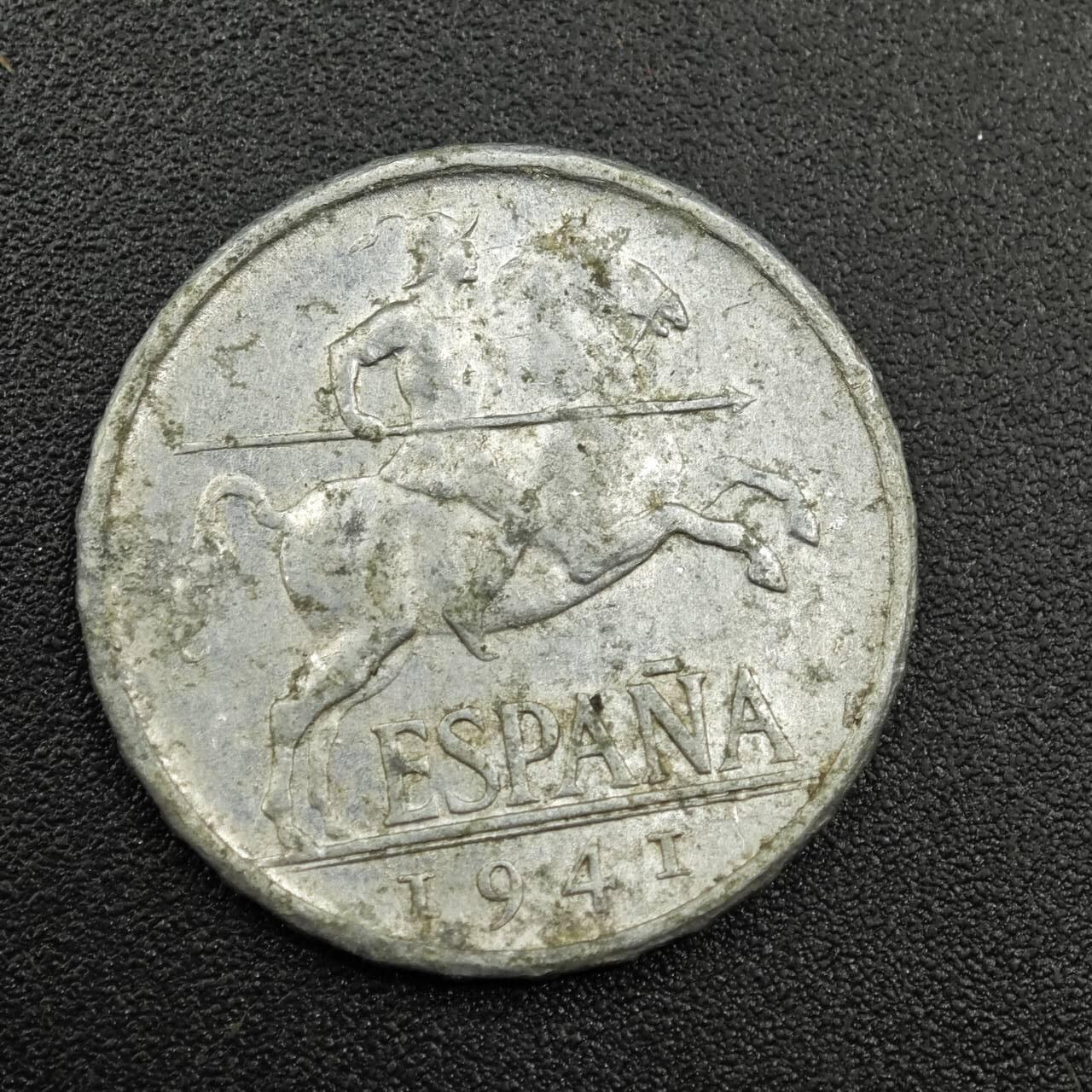 【淘币小摊】实时拍第七百八十一拍   散币场   满百包邮可预留二周 每周一统一发货   西班牙1941年5分铝币