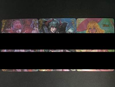 花开卡拍第45期（11月2号周日截拍，品控勿拍!!!拍品不寄存，运费5元，自制卡难免瑕疵，可能存在轻微撞角爆边等出厂瑕疵，品控介意勿拍！） - 动漫acg 粗闪小套3张