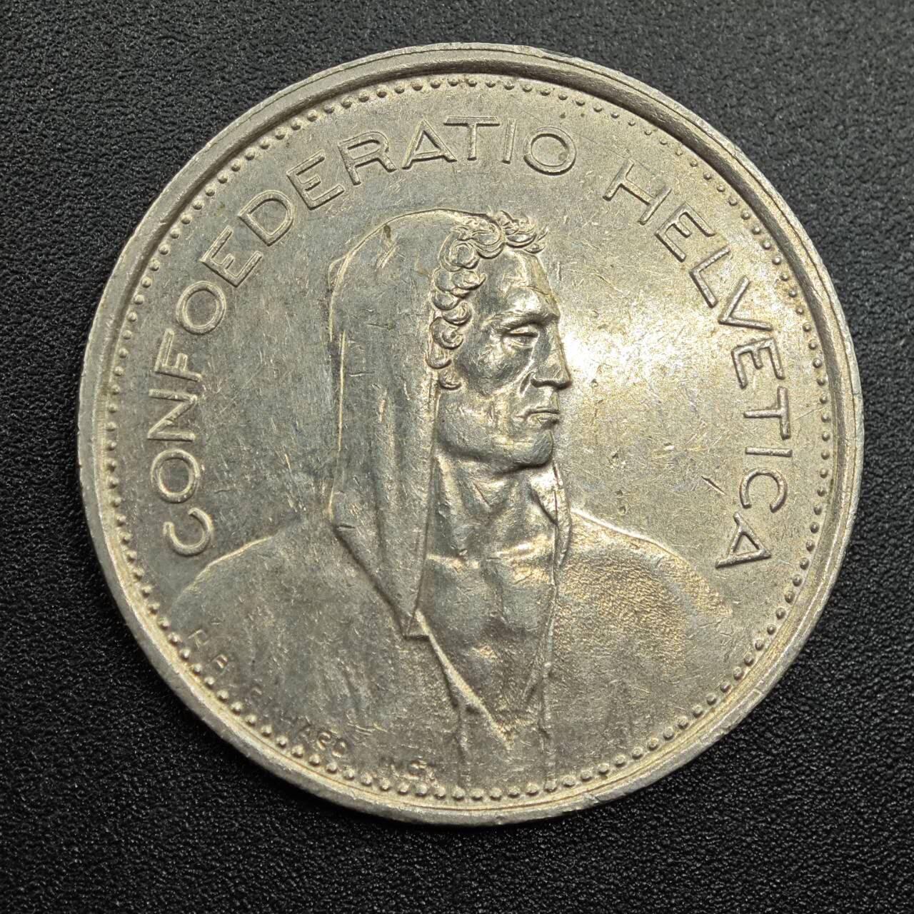 【淘币小摊】实时拍第七百八十一拍   散币场   满百包邮可预留二周 每周一统一发货   瑞士1970年5法郎镍币