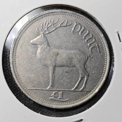 KK钱币收藏小铺  第361场  2月预留时间 周末发货 -  1990爱尔兰1镑