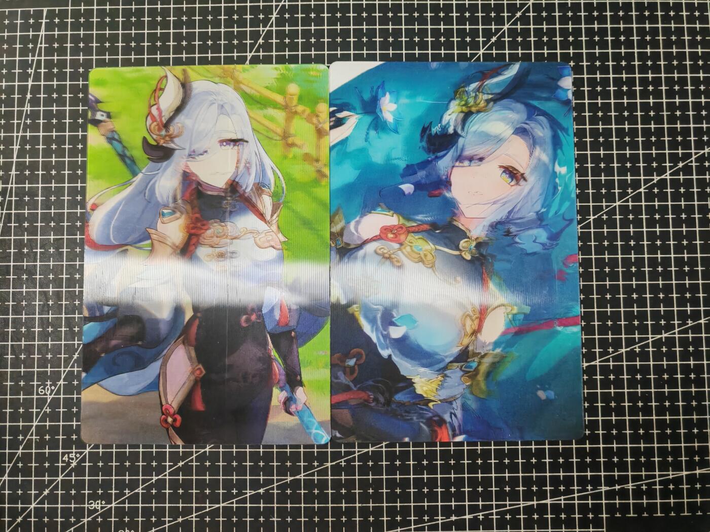 铃鹿第九期（提示一：自制卡难免瑕疵，可能存在撞角爆边等出厂瑕疵，介意慎拍；提示二：参拍请慎重，跑单押金不退的）） 申鹤A6光栅卡