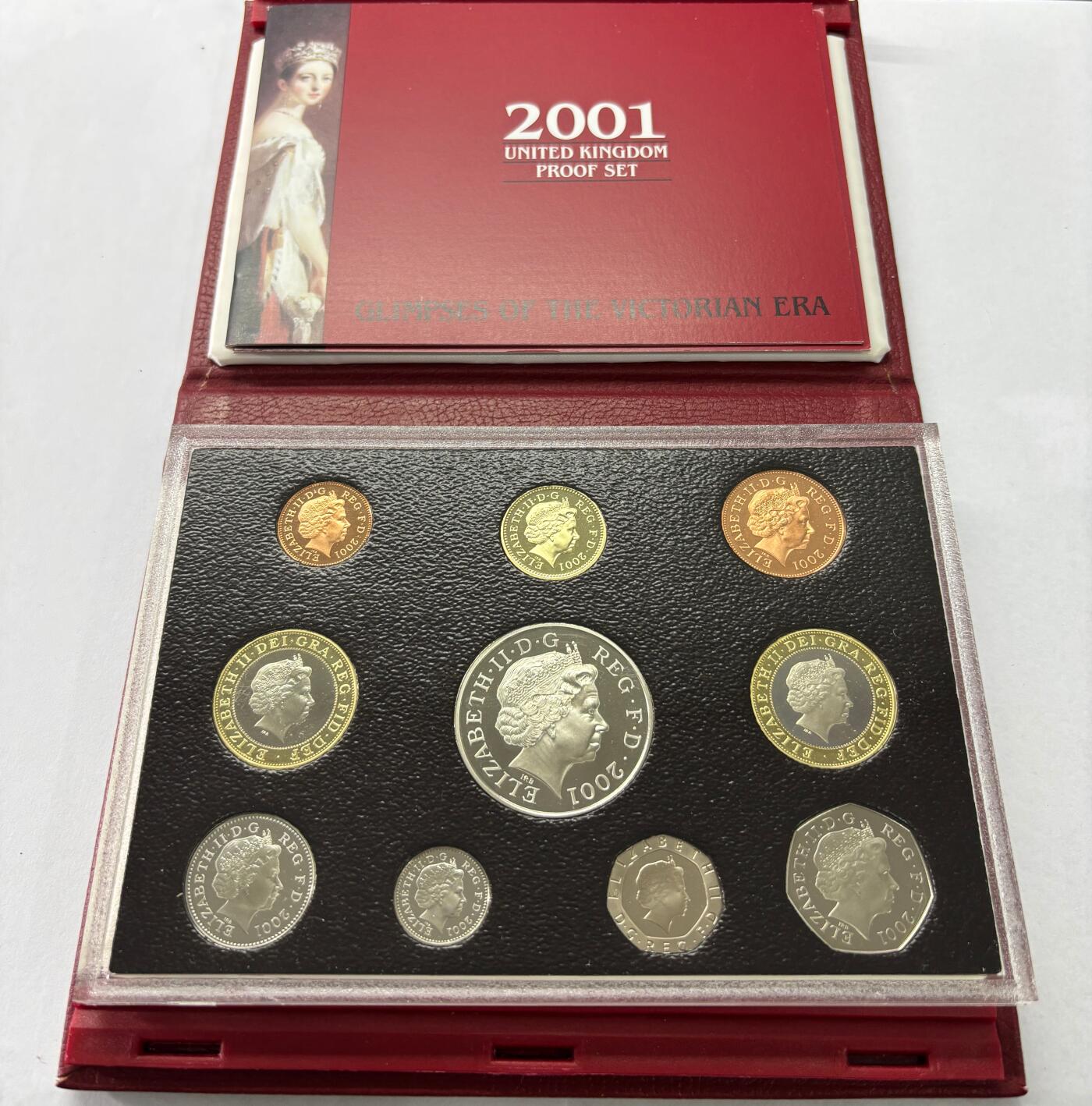 【雨安】【世界币章112-113期】周五/周六 两场连拍 2025-10-31 周五 19:30 保真 8秒倒数自动落锤 高效拍卖  [现代套币] Great Britain 英国套币 精制套币 2001年