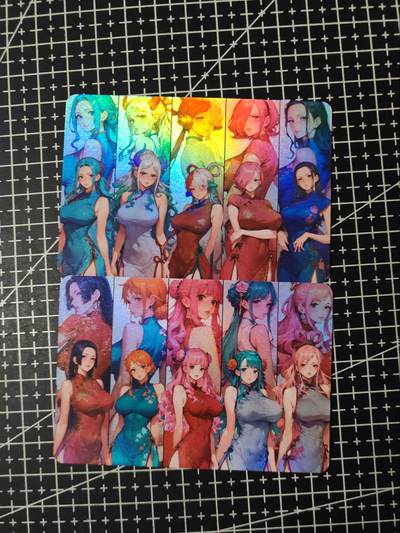 铃鹿第九期（提示一：自制卡难免瑕疵，可能存在撞角爆边等出厂瑕疵，介意慎拍；提示二：参拍请慎重，跑单押金不退的）） - 旗袍海贼折彩对卡