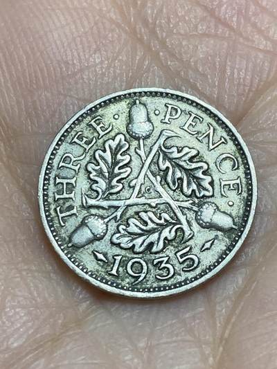 2025年第一百二十场(总第一百四十六场）外国好品散币(免佣金) - 英国🇬🇧1935年3便士银币(乔治五世第三版，500银)