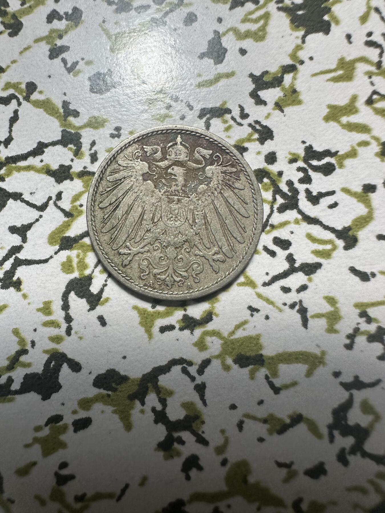 外国钱币，章 德国1902年10芬尼