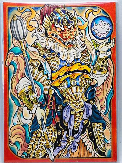 白泽拍卖卡牌手绘专场第27期 - 2024 山丘手绘卡 青龙 山丘亲签