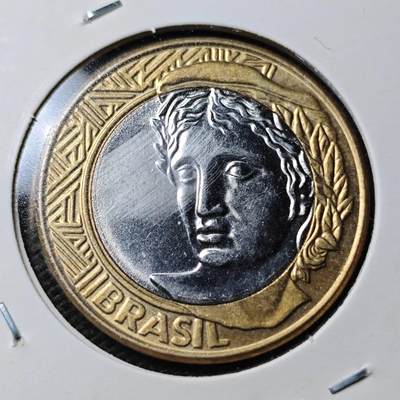KK钱币收藏小铺  第361场  2月预留时间 周末发货 -  2007巴西1瑞尔双色币