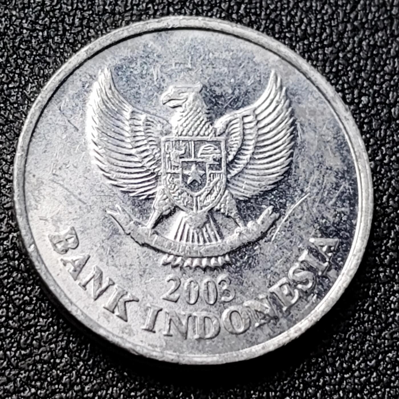 泉币菌-第120场-精品福利场 印度尼西亚100卢比铝币 凤头鹦鹉 23mm