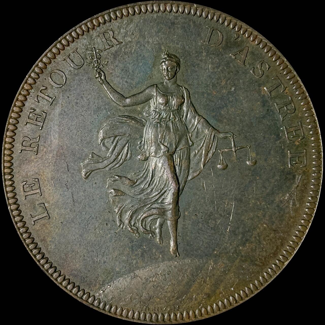 【雨安】【世界币章112-113期】周五/周六 两场连拍 2025-10-31 周五 19:30 保真 8秒倒数自动落锤 高效拍卖  [章] France 章 法国 1802年 拿破仑一世 亚眠和约 法英西荷和平条约 铜章