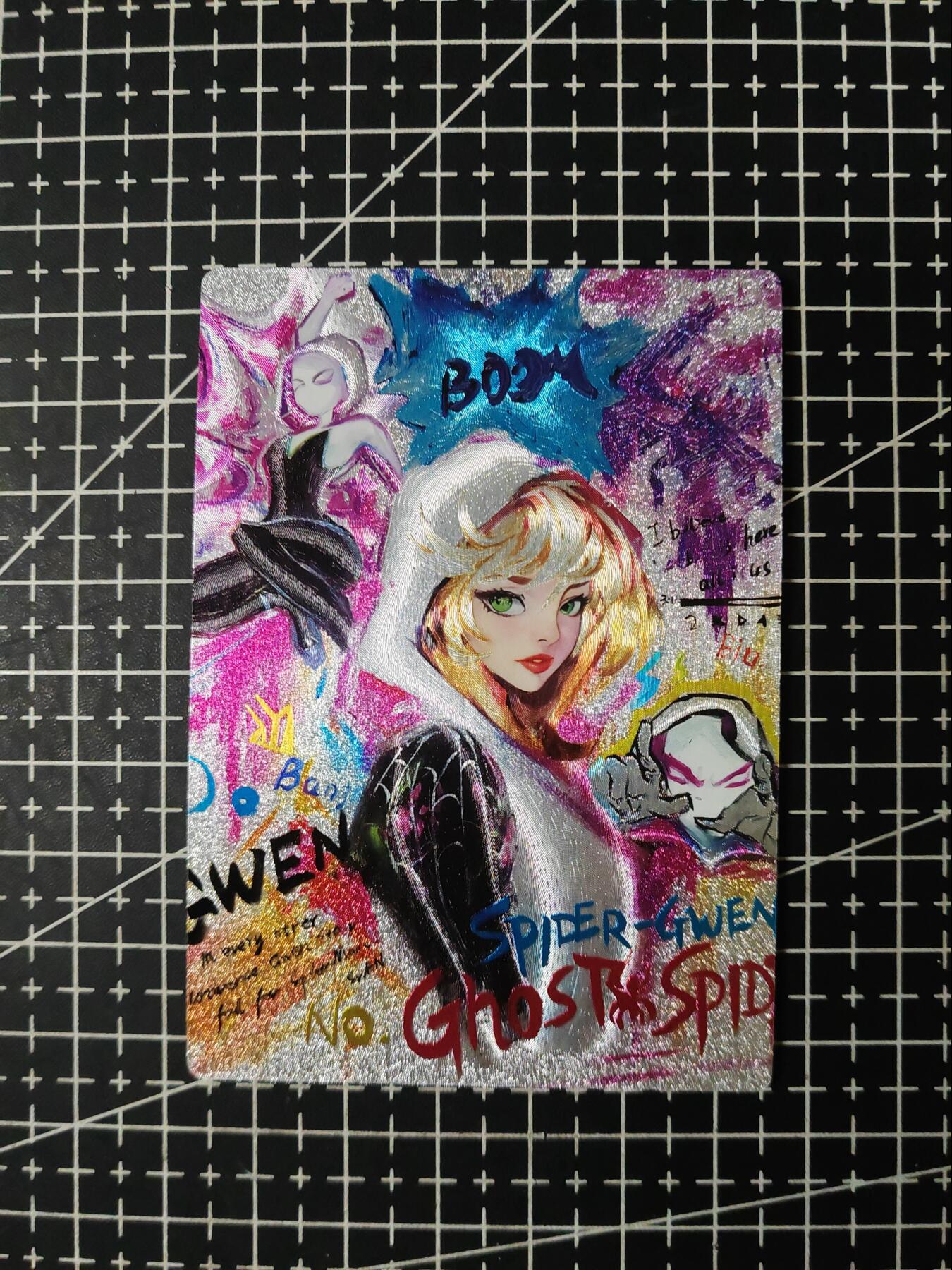 铃鹿第九期（提示一：自制卡难免瑕疵，可能存在撞角爆边等出厂瑕疵，介意慎拍；提示二：参拍请慎重，跑单押金不退的）） 蜘蛛格温粗闪单卡