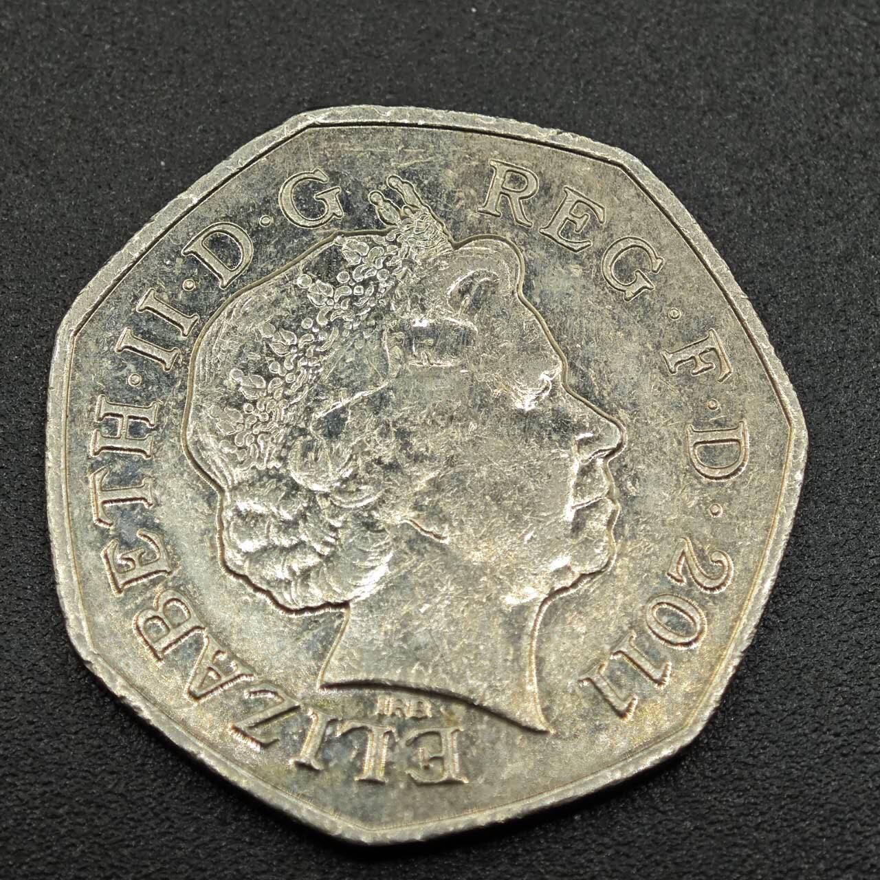 【淘币小摊】实时拍第七百八十一拍   散币场   满百包邮可预留二周 每周一统一发货   英国2011年奥运会50便士纪念币