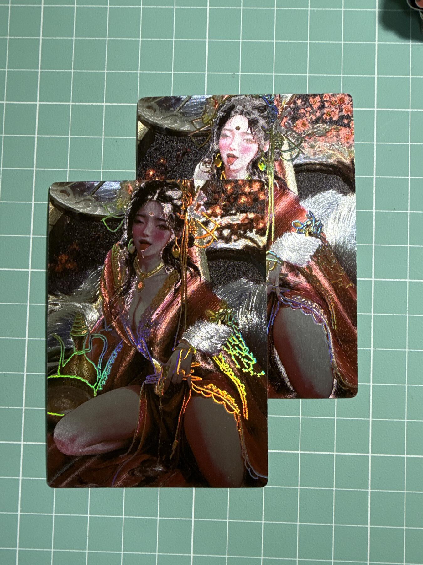 卡牌发烧友第21期，随单带裸卡，进群享包邮（持续收拍品，每周六晚23:50截拍，焱卡文化，国潮卡牌专场） 媚玄鉴 苏妲己 烫金全粗 双服饰