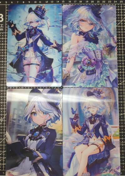 铃鹿第九期（提示一：自制卡难免瑕疵，可能存在撞角爆边等出厂瑕疵，介意慎拍；提示二：参拍请慎重，跑单押金不退的）） - 芙宁娜A6光栅卡