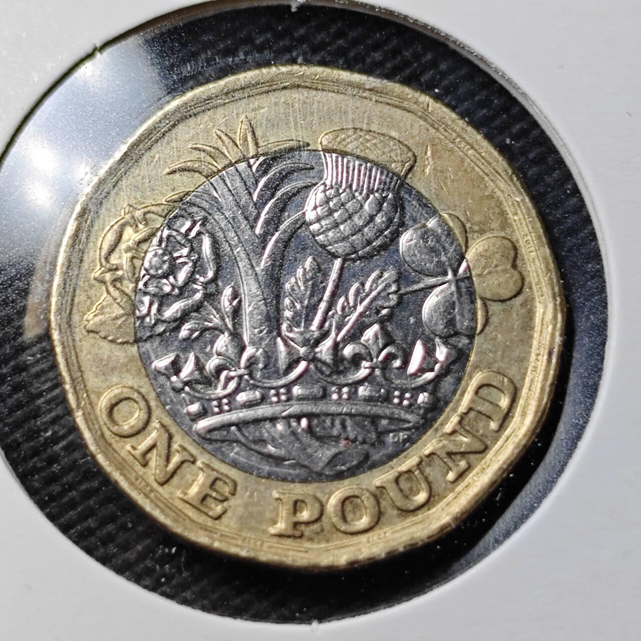 KK钱币收藏小铺  第361场  2月预留时间 周末发货  英国1镑双色币