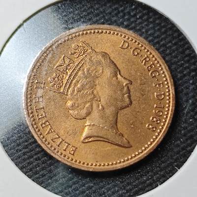 KK钱币收藏小铺  第361场  2月预留时间 周末发货 -  1988英国1便士铜币