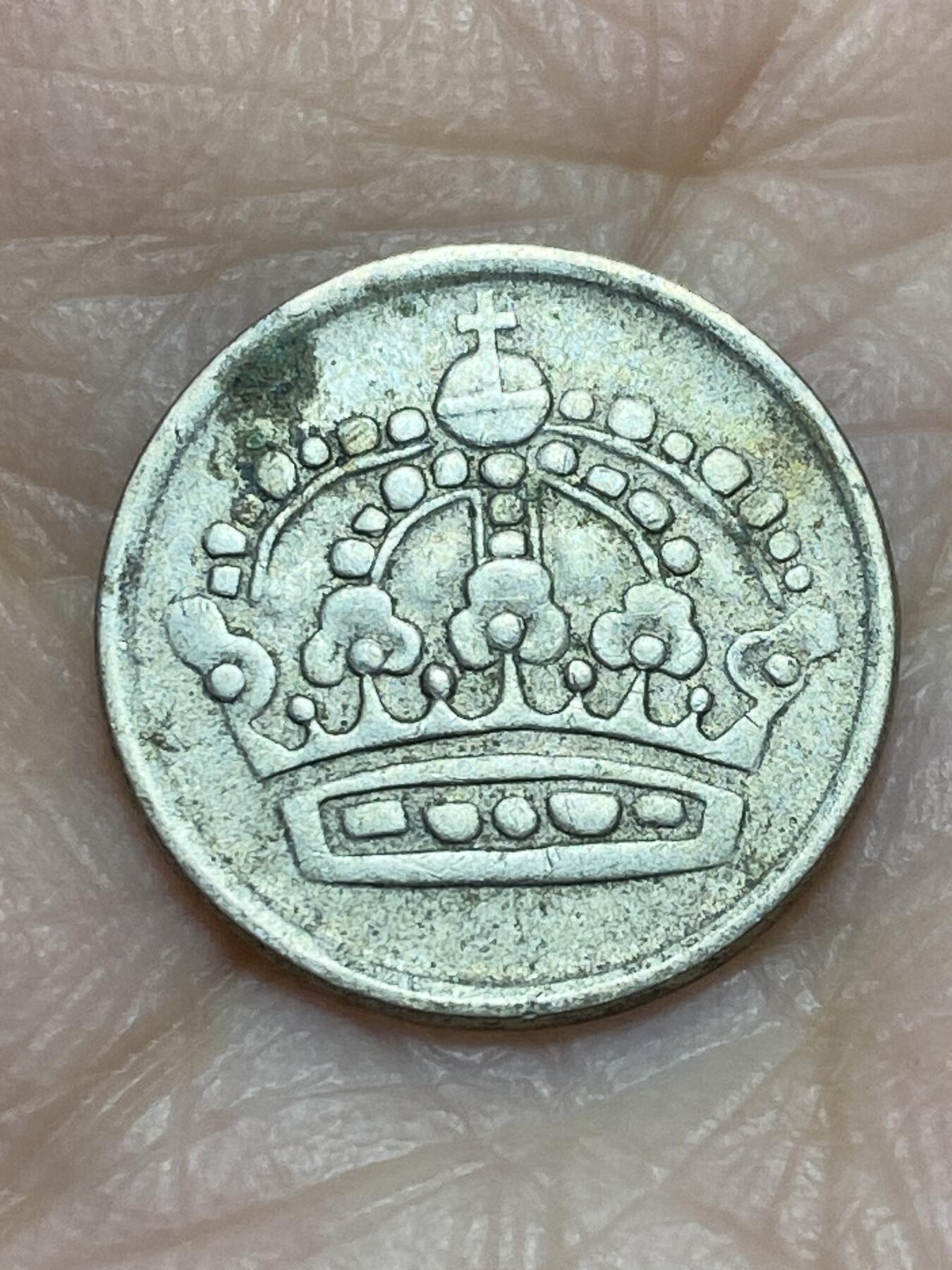 2025年第一百二十场(总第一百四十六场）外国好品散币(免佣金) 瑞典🇸🇪1954年10欧尔银币(古斯塔夫六世第一版，前期TS标)