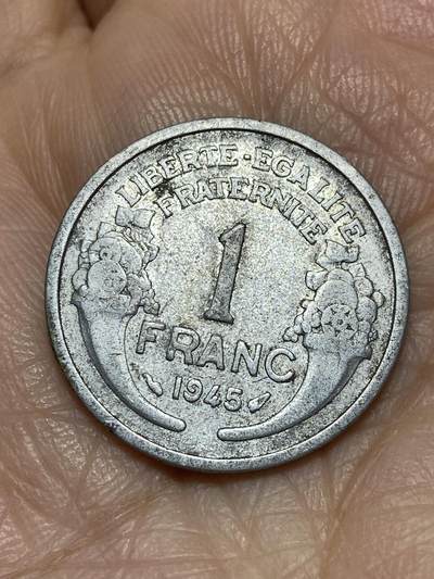 2025年第一百二十场(总第一百四十六场）外国好品散币(免佣金) - 法兰西第四共和国1945年1法郎