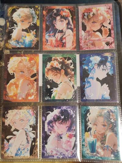 阳大大卡牌拍卖第79期（持续收拍品，周六晚上九点截拍，进群福利早知道） - 美少女战士剧场版 碎闪 9张全 带膜入页