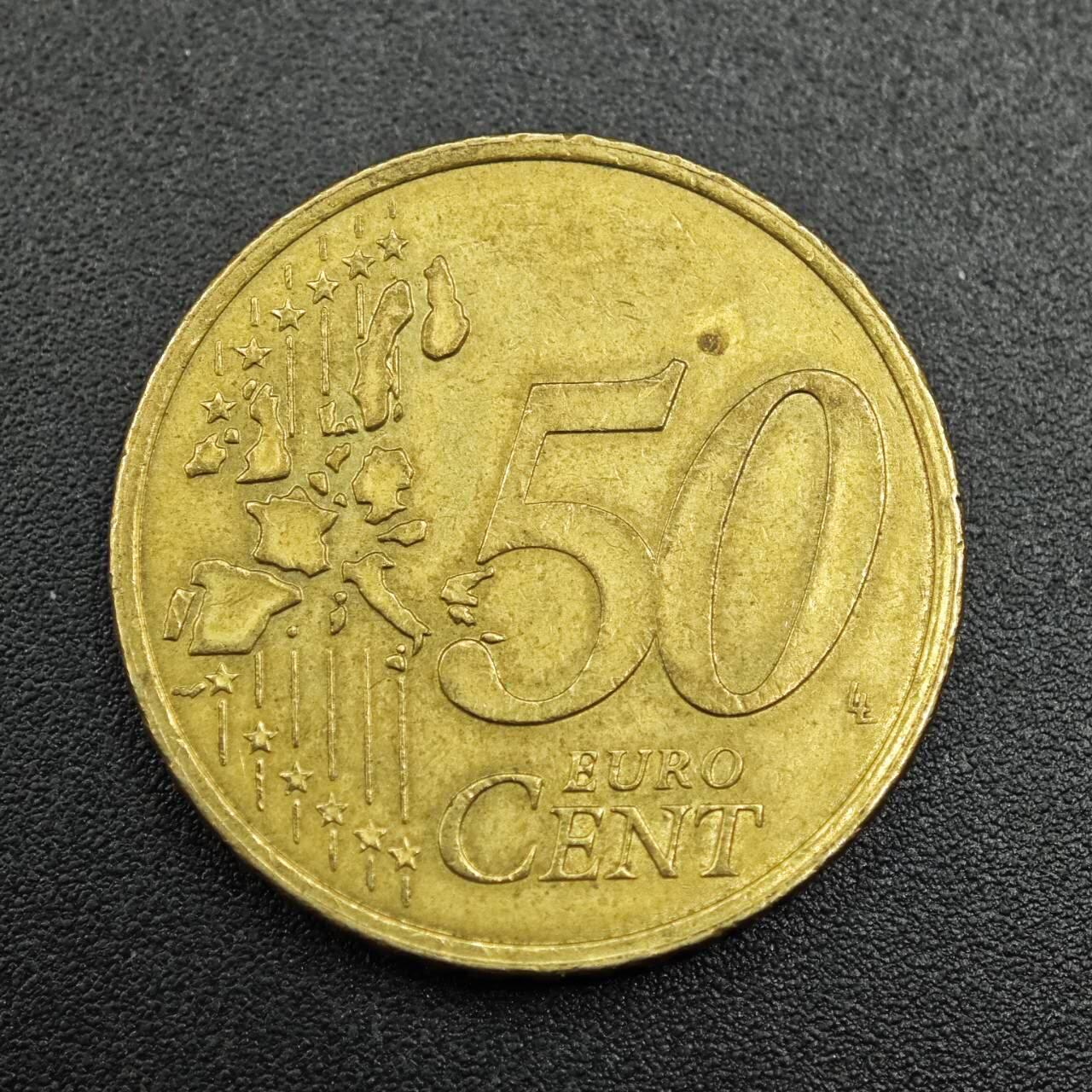 【淘币小摊】实时拍第七百八十一拍   散币场   满百包邮可预留二周 每周一统一发货   法国1999年50欧分