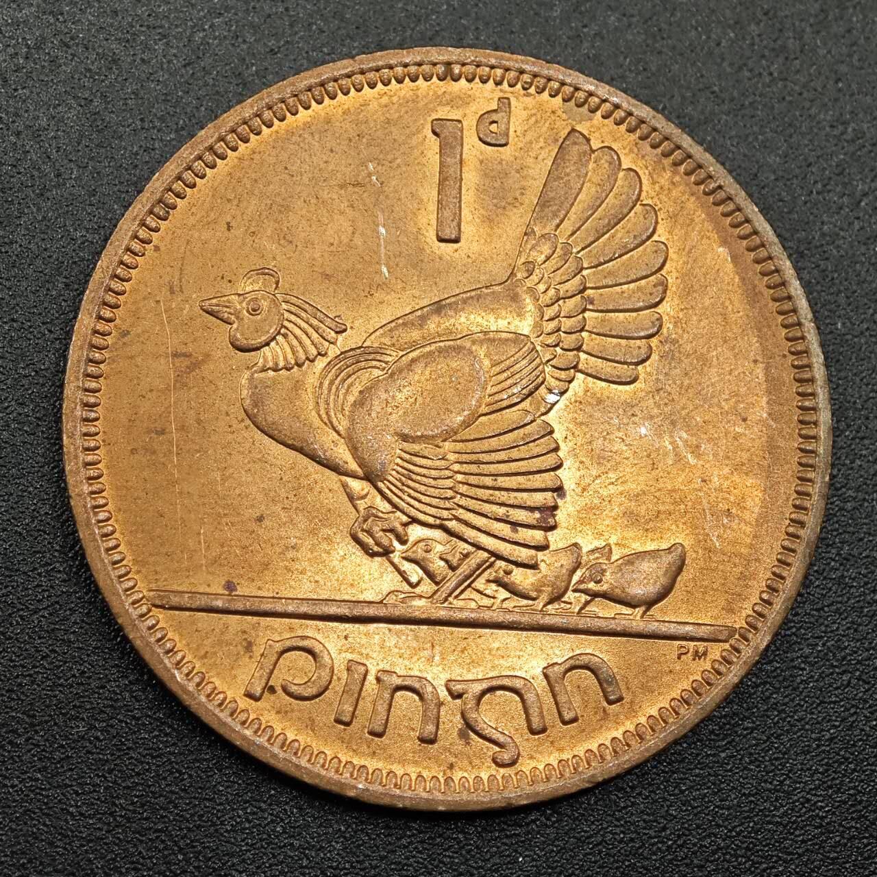 【淘币小摊】实时拍第七百八十一拍   散币场   满百包邮可预留二周 每周一统一发货   爱尔兰1968年一便士铜币