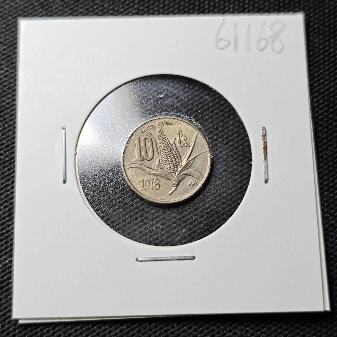 KK钱币收藏小铺  第361场  2月预留时间 周末发货  1978墨西哥10分 玉米 好品