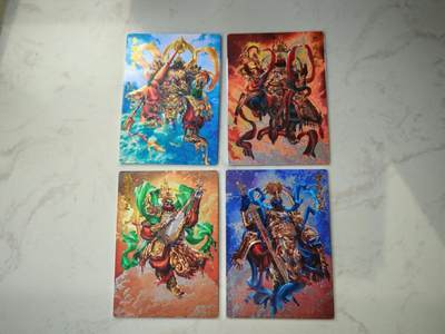 小怪兽卡牌第四十七期 （收拍品  不寄存 消费就送随机裸卡） - 杆子 四大天王一套粗闪