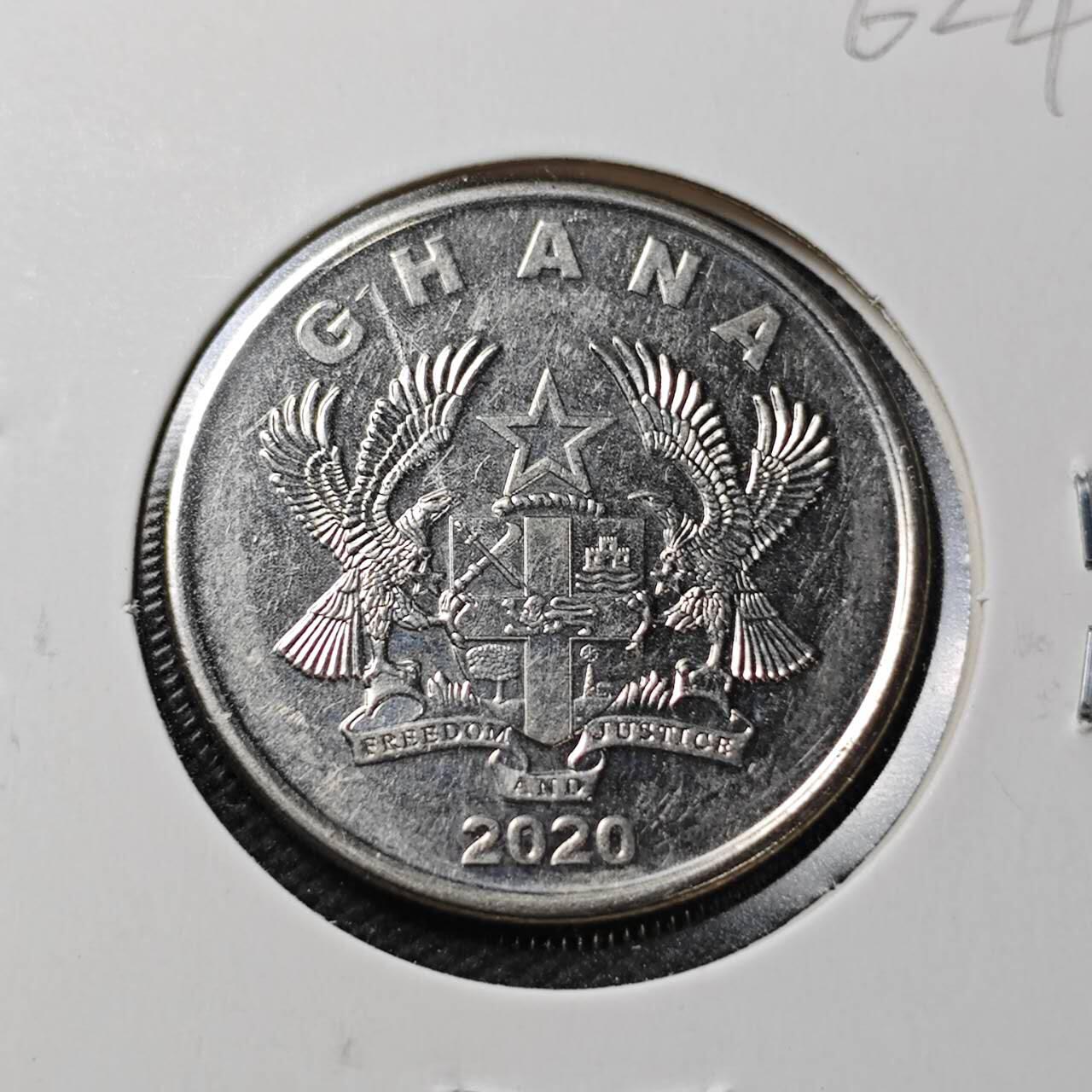 KK钱币收藏小铺  第362场  2月预留时间 周末发货 2020加纳50比塞塔 